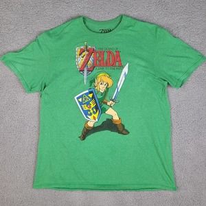 The Legend Of Zelda T-Shirt Men's 2019 XL Green‎ Official Nintendo NES Retro